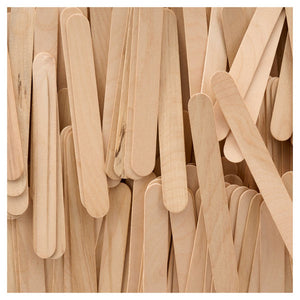 Crafty Bitz Bag 200 Jumbo Lollipop Sticks - Natural