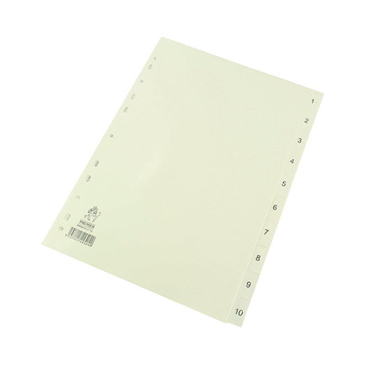 A4 White 1-10 Polypropylene WX01353