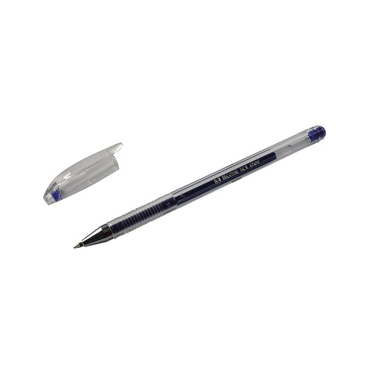 Blue Gel Pens Transparent Barrel (Pack of 10) WX21717