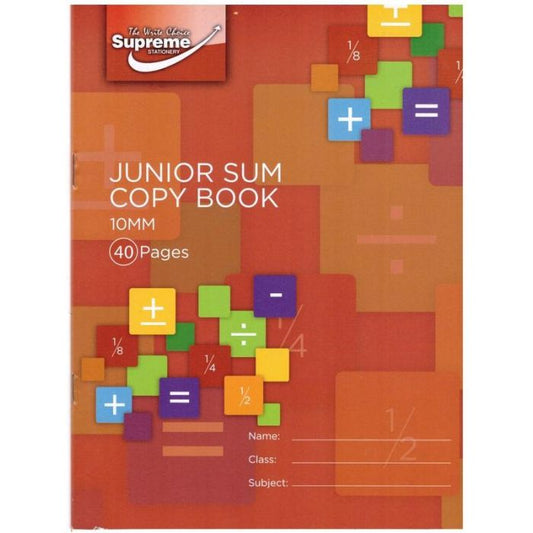Supreme Junior Sum Copy Book  - Pack of 20