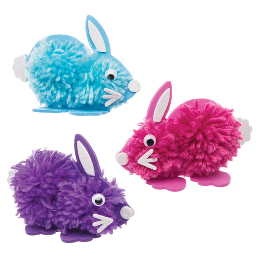 Bunny Pom Pom Kits (Pack of 3)