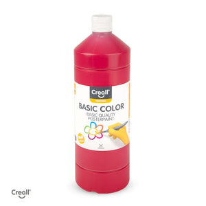 Creall Basic Colour Poster Paint - Dark Red (1000ml)
