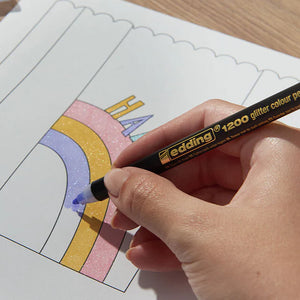Edding 1200 Colour Glitter Pen - Pack of 4