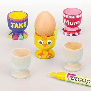 Wooden Egg Cups Pack of 6
