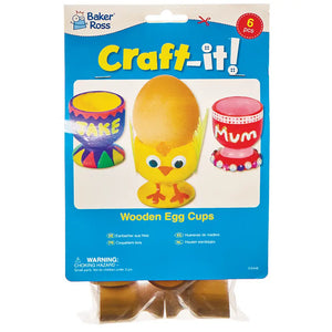 Wooden Egg Cups Pack of 6