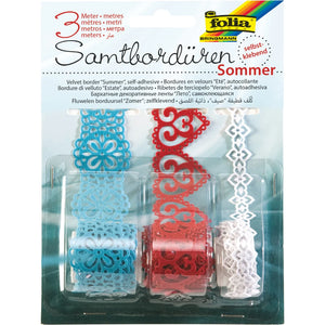 Velvet Borders Self Adhesive - Summer (3 Rolls)