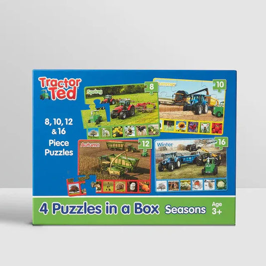 Tractor Ted 4 Puzzles in a Box - Seasons
