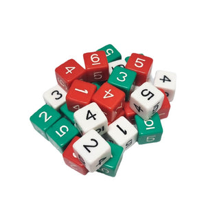 Number Dice 15Mm Sq (30)
