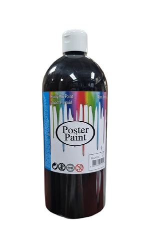 Poster Paint Black 1 Litre