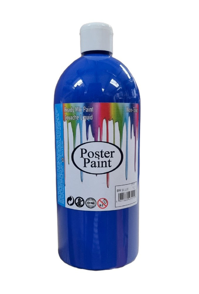 Poster Paint Dark Blue 1Litre poster-paint-dark-blue-1litre