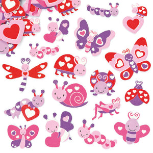 Love Bug Foam Stickers (Pk 120)