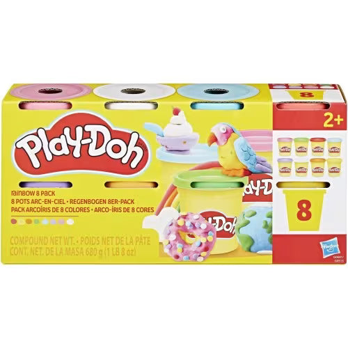 Play-Doh 3oz - Rainbow Colours (8 Pack)
