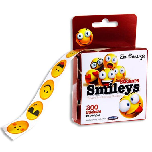 Roll 200 Stickers - Smileys