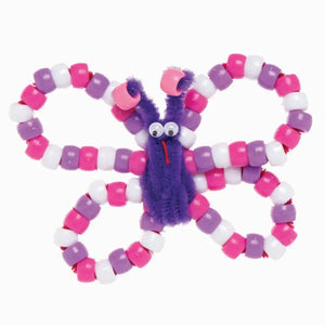 Red, Pink & Purple Pony Beads Value Pack (Pack of 750)