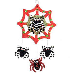 Spider Web Wooden Decoration Kits (Pack of 3)