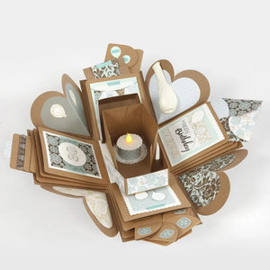 Explosion layered Gift Box Size 7x7x7.5+12x12x12cm