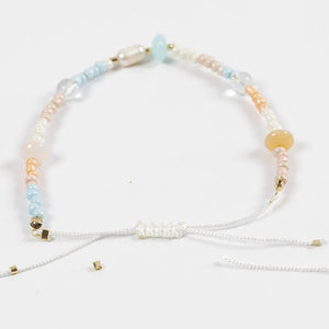 Rocaille Seed Beads pastel colours, D 3 mm