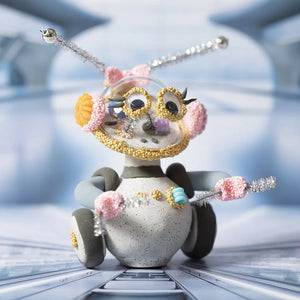 Creativ Mini Craft Clay Modelling Kit - Robots (Blue, Grey, Red)