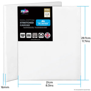 Canvas Primed A4 350gsm