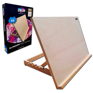 A3 Beech wooden work station easel