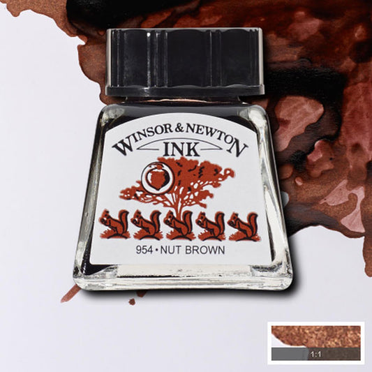Winsor Newton Nut Brown Ink 14ml