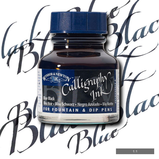 W&N CALLIGRAPHY BLUE/BLACK