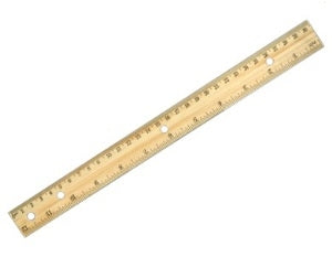 Wooden Ruler - 12 inches (1 item)