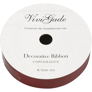 Curling Ribbon, red, W: 18 mm, matt, 25 m/ 1 roll