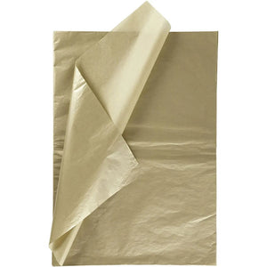 Tissue Paper Sheet 50x70cm 17g - Gold (6 Sheets)