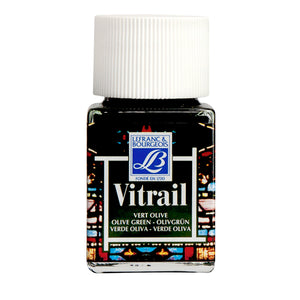 VITRAIL 50ML OLIVE GREEN  GLASS PAINT