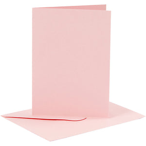 Cards/Env 6pk Pale Pink
