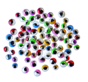 Eyes with lashes 230pcs coloured