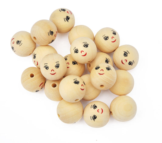 Wooden balls face diameter 30 mm