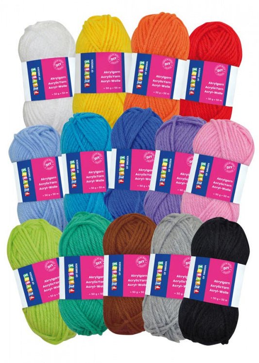 Acrylic yarn set 14 colours