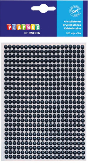 Crystal stones black