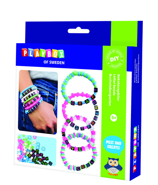 Craft set letter beads