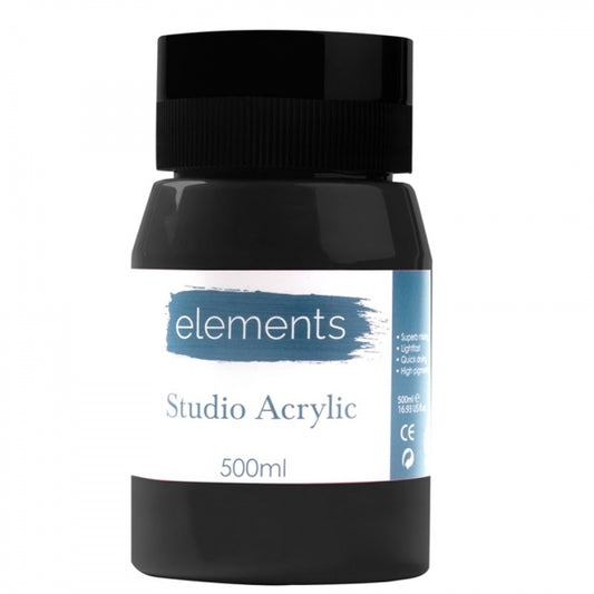 Elements 500ml Acrylic Mars Black