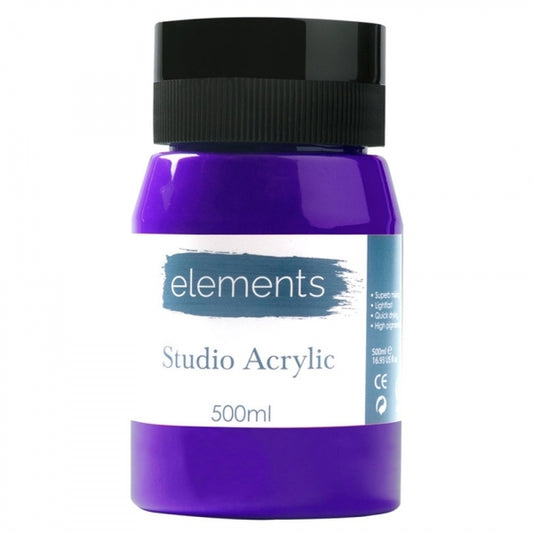 Elements 500ml Acrylic Violet