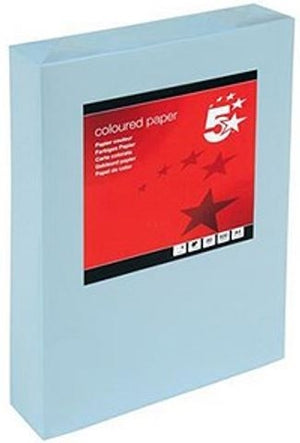 5* PALE BLUE A4 80GRM COPIER