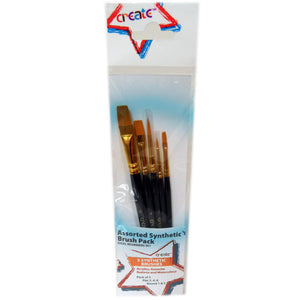 CREATE 5 SYNTHETIC BRUSHES