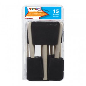 CREATE FOAMBRUSH SET 15PC 1,2,3 INCH