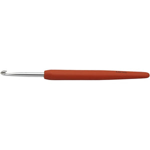 Crochet Hook, orange, no. 4, L: 13,3 cm, 1 pc