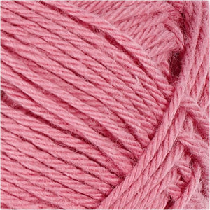 Cotton Yarn, dark rose, no. 8/4, L: 170 m, 50 g/ 1 ball