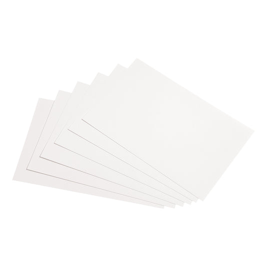 5* RECORD CARDS 8X5 PLAIN PK.100 WHITE