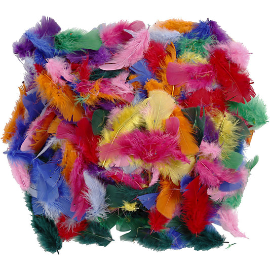Feathers assd colours, 50 g/ 1 pack