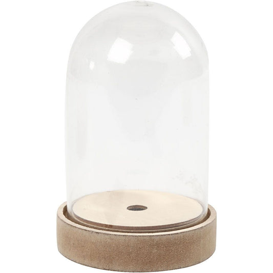Bell Jar on Wooden Stand 12cm