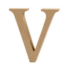 MDF Letter 13cm V
