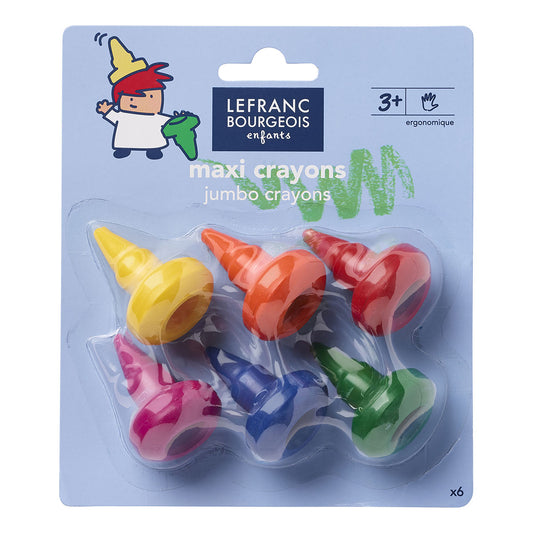 Lefranc Bourgeois Enfants - Jumbo Baby Crayons (6 Pack)