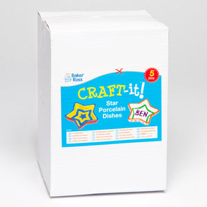 Star Porcelain Dishes (Pack of 5)