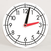 Student Clocks 12 Hour With Wooden Moveable Hands